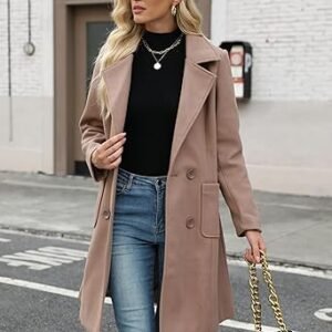 urban elegance double breasted coat