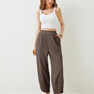 relaxed high waist tapered pants